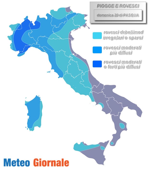 PIOGGE domenica di PASQUA