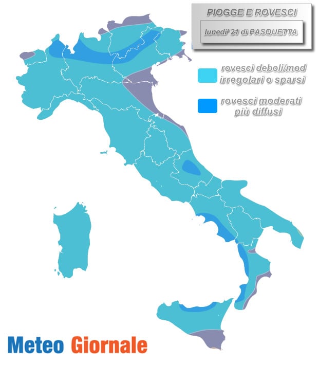 PIOGGE domenica di PASQUETTA