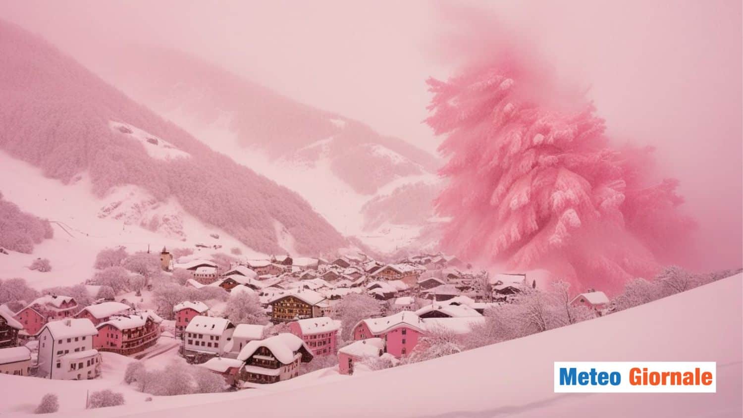 Bomba di NEVE sulle Alpi: previsto oltre 1 Metro e Mezzo di quella ROSSA