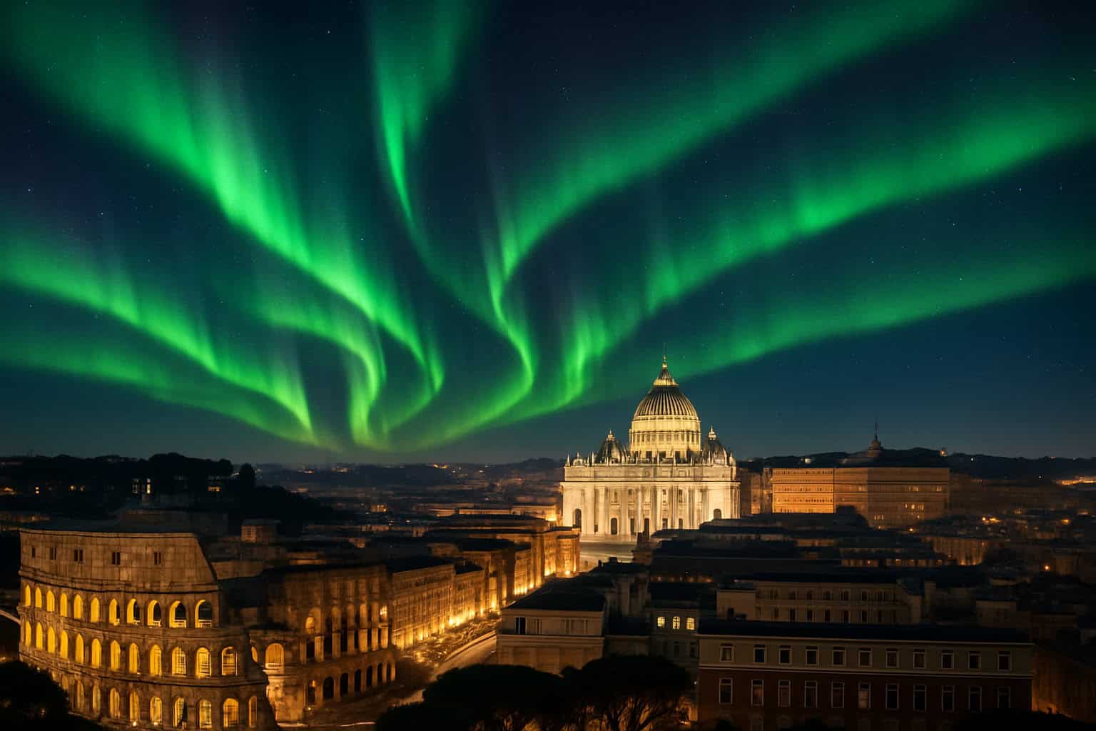 Le Aurore più estreme della storia sino a Roma e Palermo