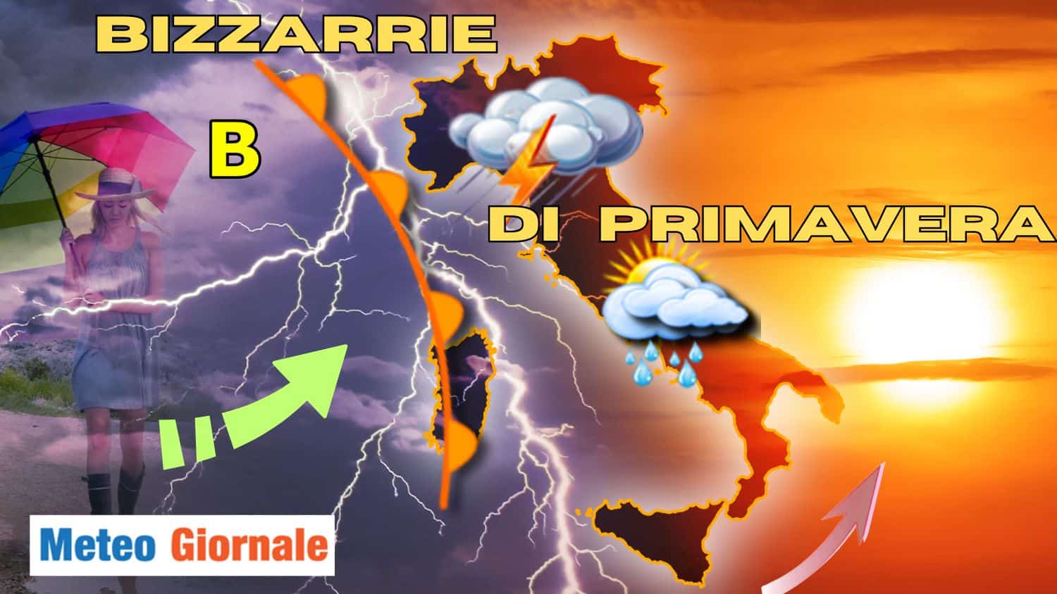 Prosieguo della primavera: enorme squilibrio di piogge in Italia