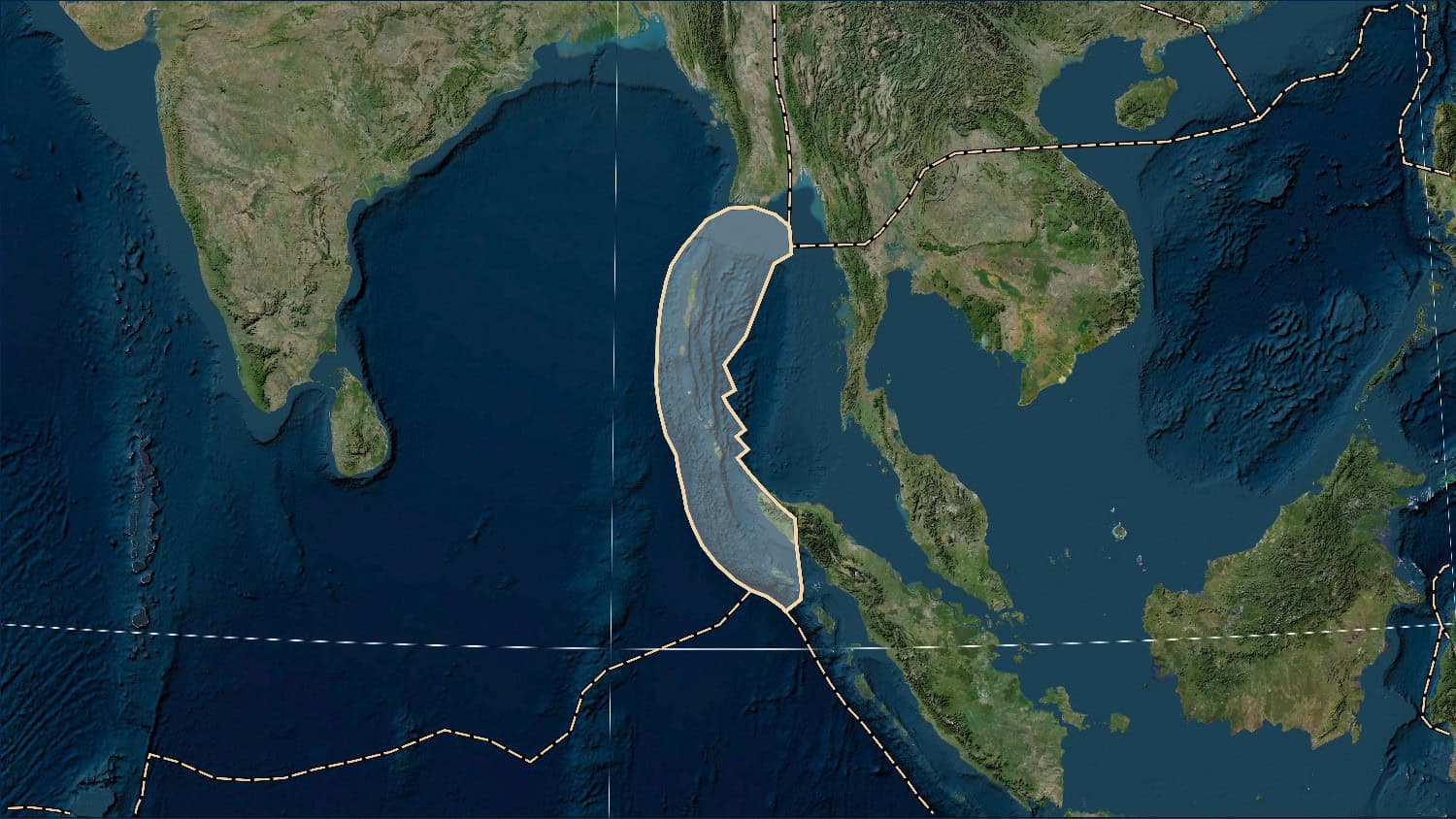Le immagini radar rivelano lo spostamento della faglia in Myanmar