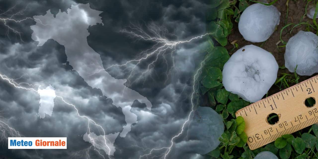 Meteo: temporali, nubifragi e grandine dal 13 Aprile