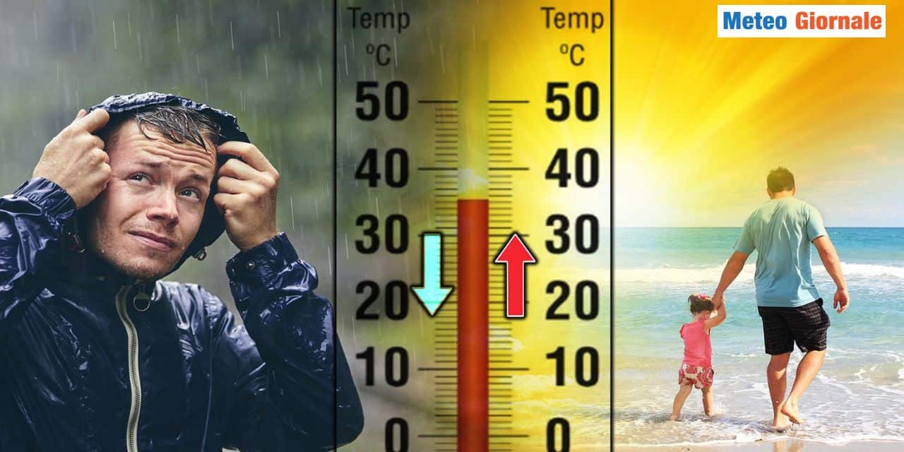 Meteo: dal maltempo alla prima bolla di caldo africano