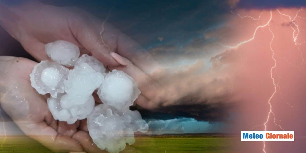 Meteo: super maltempo, nubifragi, grandine grossa per queste zone