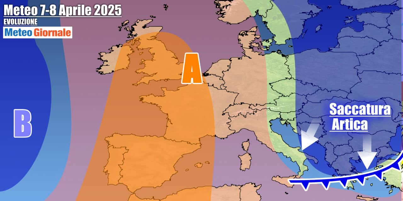 Meteo 7 Giorni: fronte d’aria artica riporta l’Inverno, tutti i dettagli