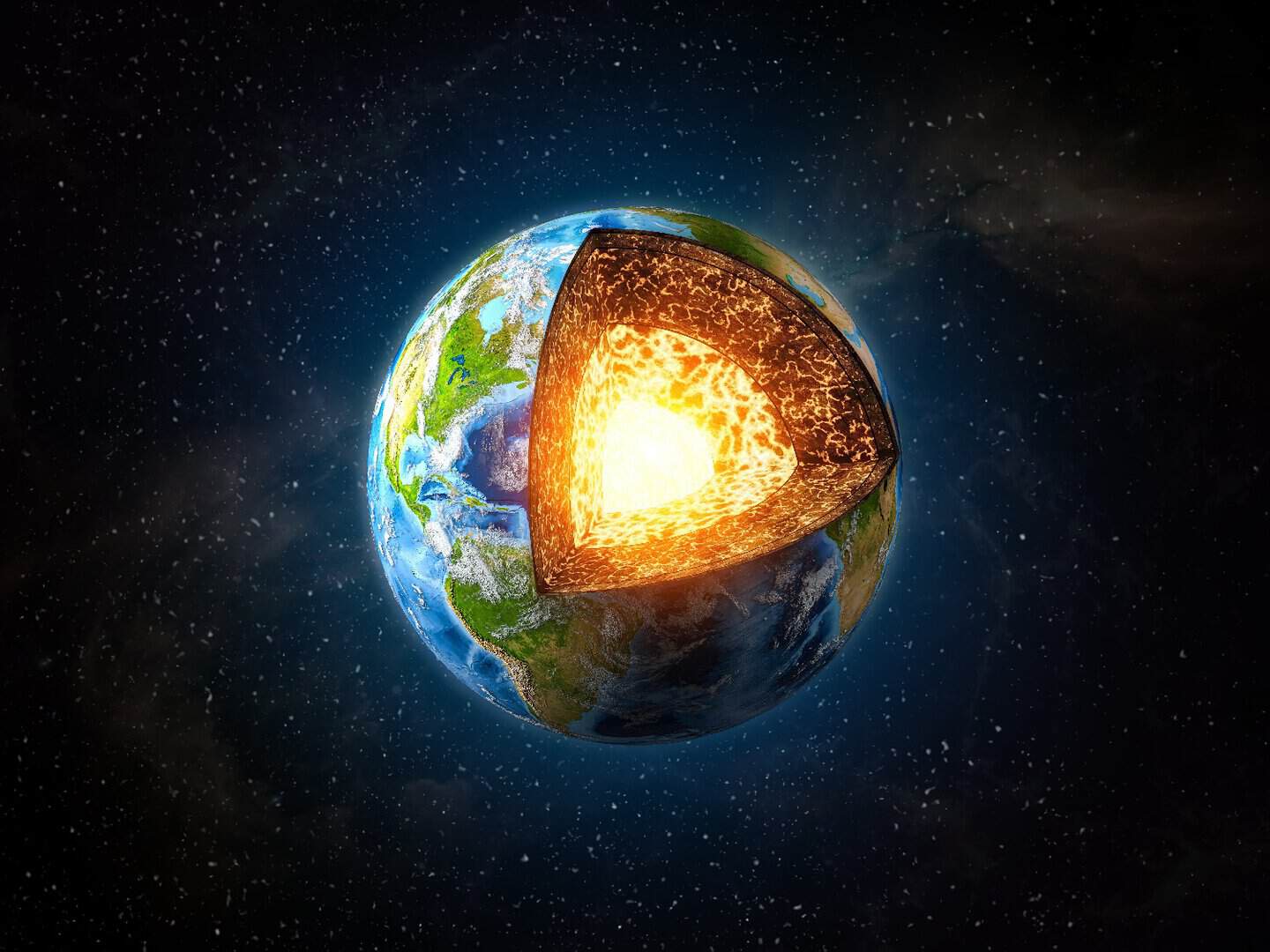 Scoperta una struttura nascosta nel nucleo interno della Terra