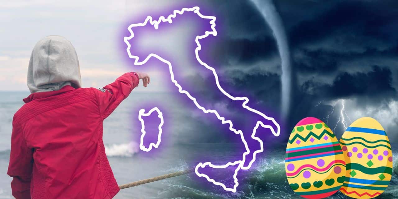 Meteo: sette giorni da incubo, dalla Domenica delle Palme a Pasquetta con la pioggia