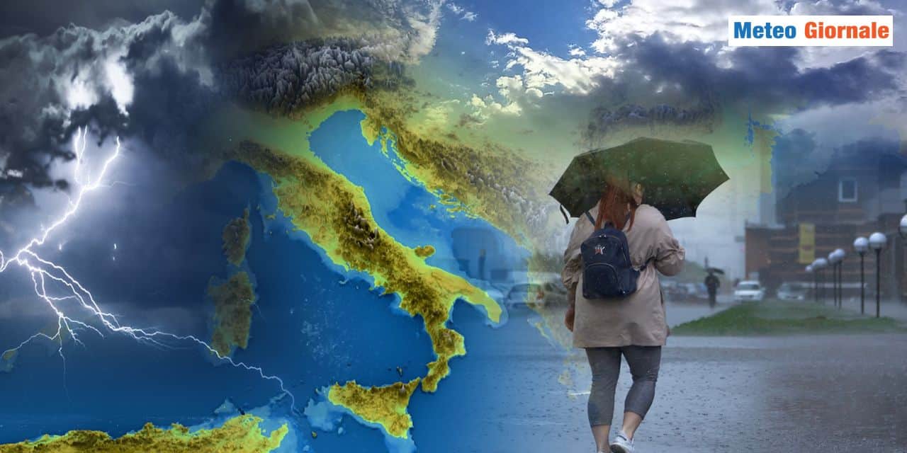 Meteo: perturbazioni in serie in arrivo, pioggia a fiumi