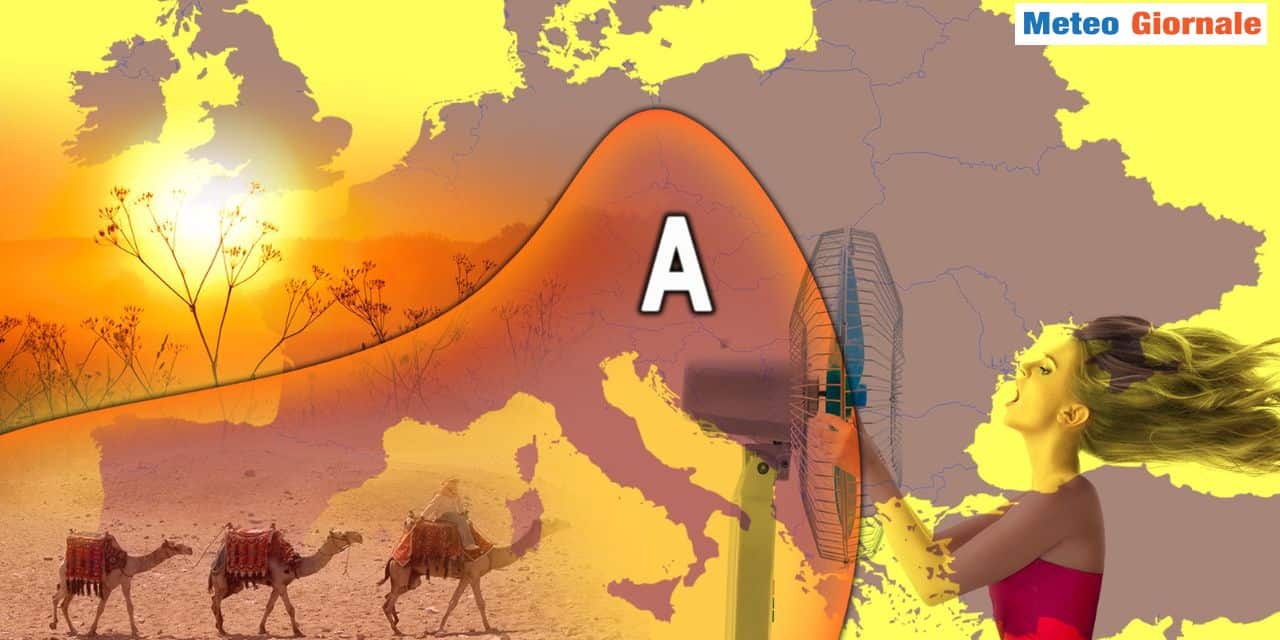 Meteo: fiammata di super caldo invade l’Europa