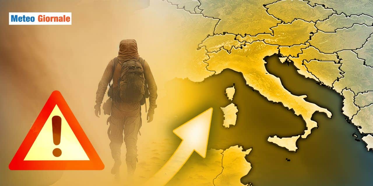 Sabbia a palate, cieli marroni e rossastri: come cambia il meteo da Domenica
