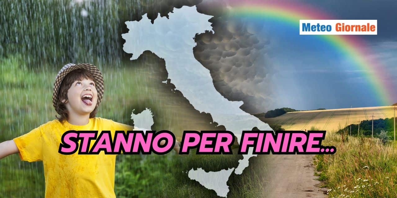 Meteo: le piogge stanno per finire (ed era ora per alcune Regioni)
