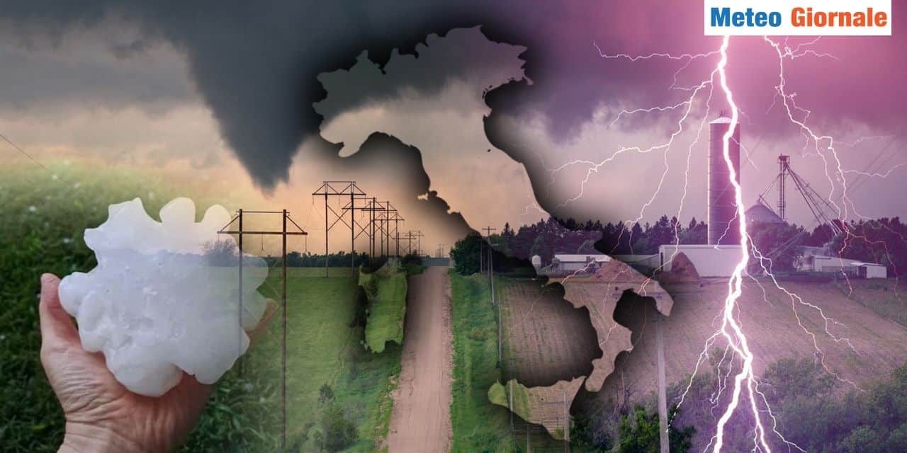 Meteo: parte la stagione dei temporali, Italia bersaglio della grandine