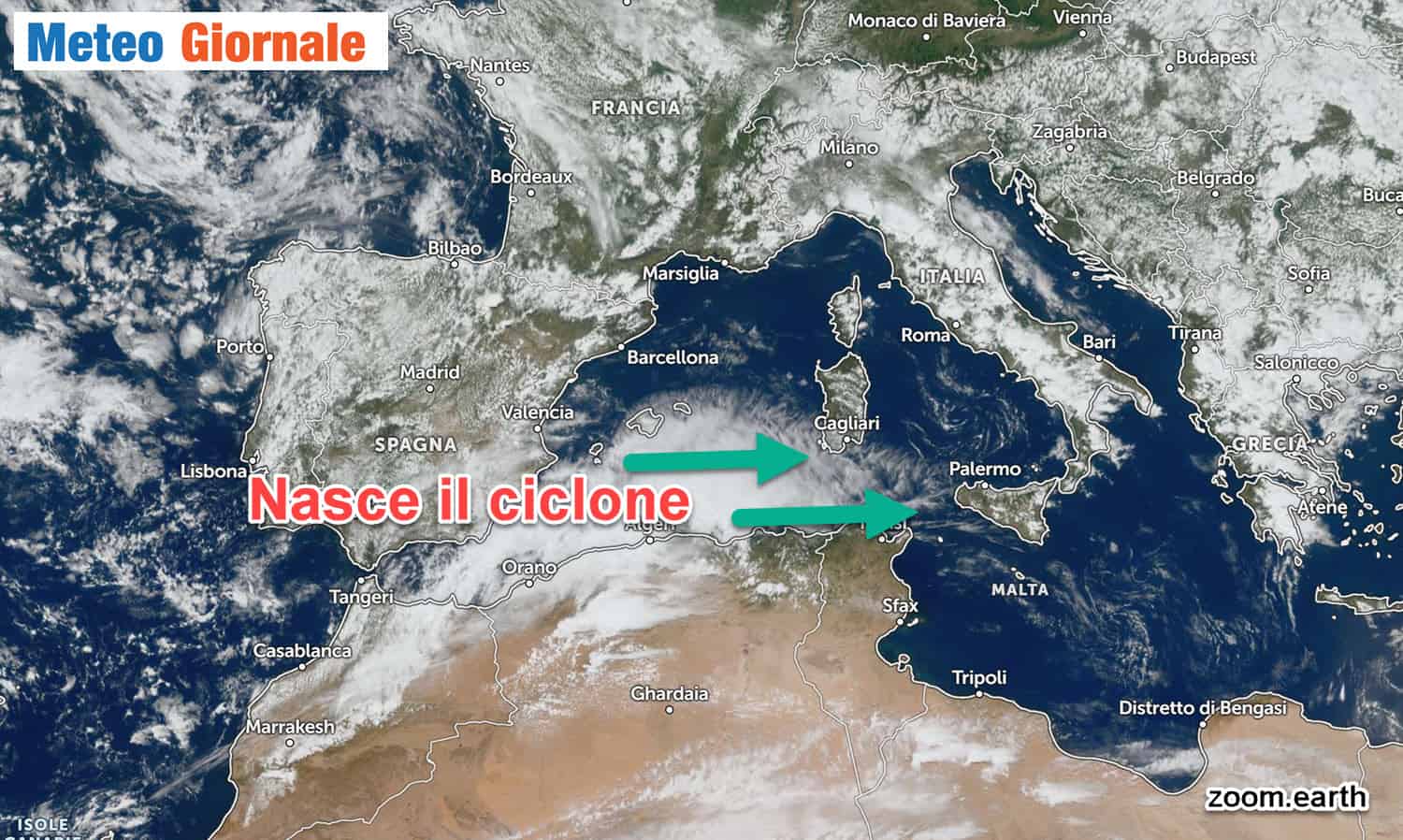 Meteo, facciamo chiarezza sul ciclone mediterraneo imminente. Le aree colpite