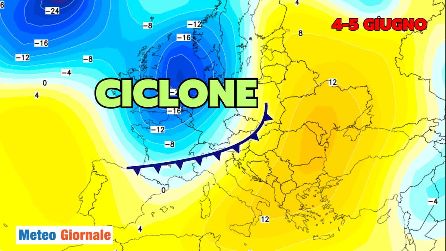 Meteo, Anticiclone Africano fiacco si farà abbattere da un nuovo CICLONE