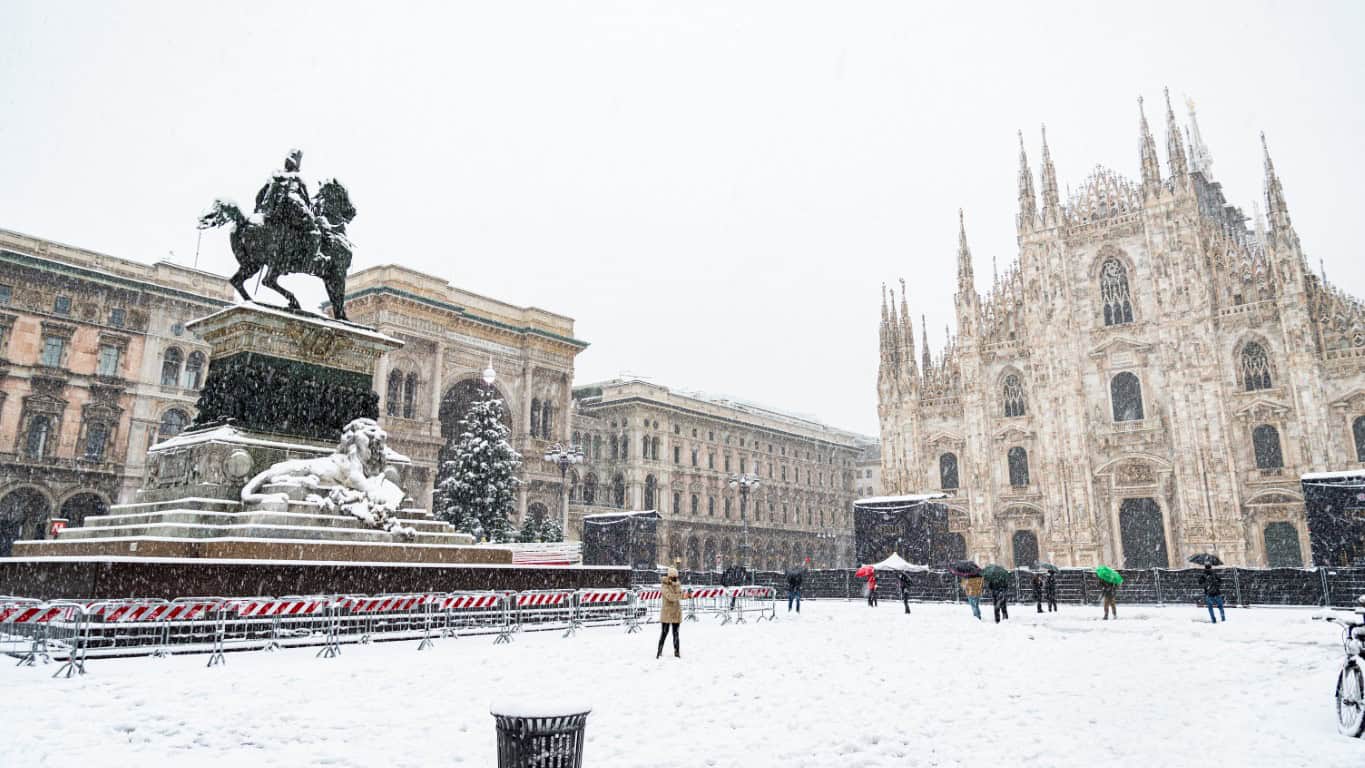 La scomparsa della neve in Val Padana, meteo e clima che cambiano