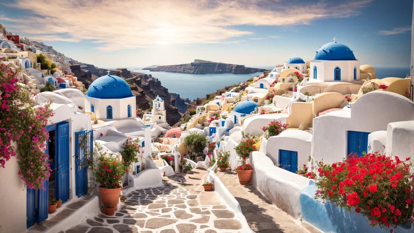 Che succede a Santorini. Fantastica Isola della Grecia egea