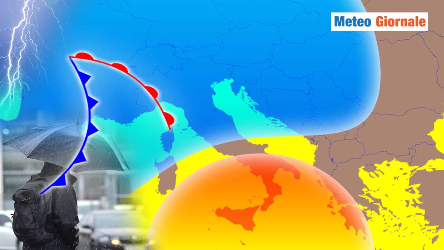 Meteo, esplode il caos: GRANDINATE al Nord, Temperature fino a 30°C al Sud