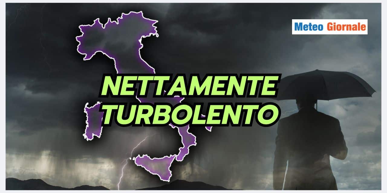 Dopo il caldo il meteo diventa turbolento a lungo