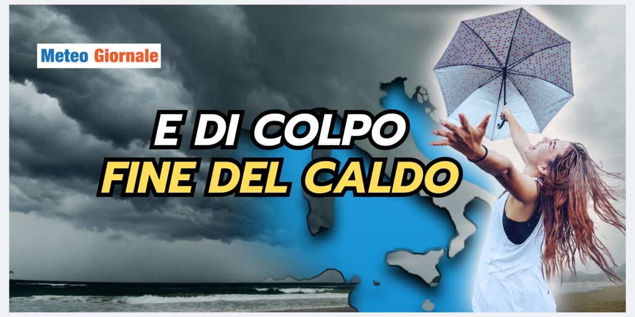 Bolla di calore subito spodestata, in arrivo meteo TEMPORALESCO