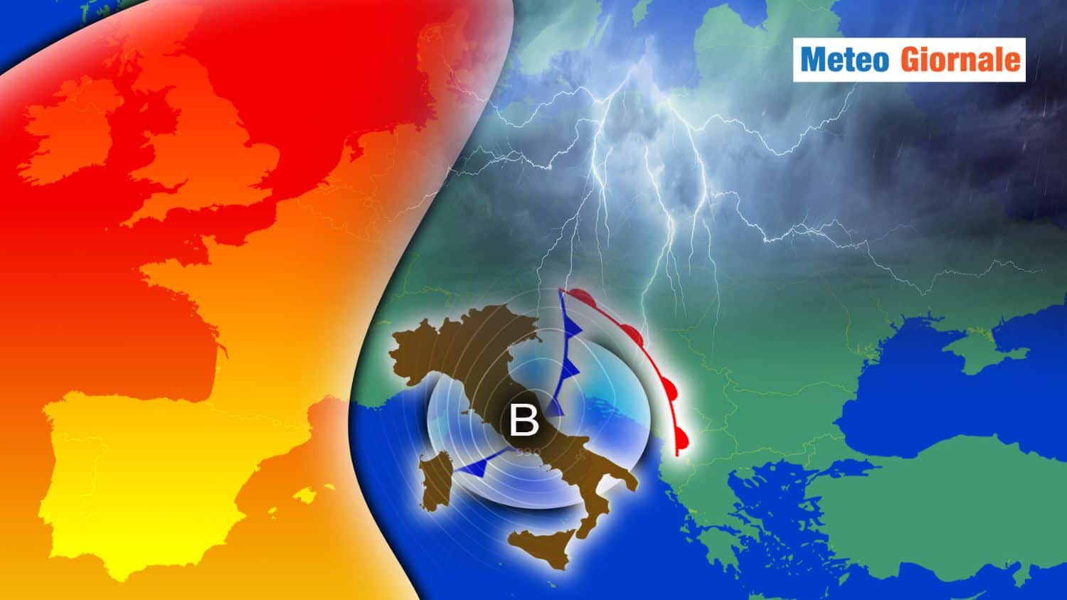 Fine del CALDO: Aria FREDDA da EST in arrivo con valori sotto i 10°C