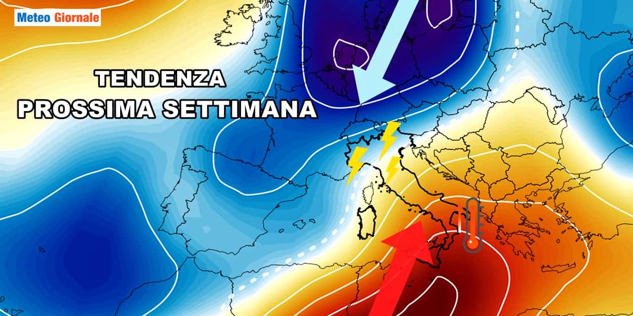 Meteo prossima settimana, Italia fra temporali ma anche primo caldo estivo