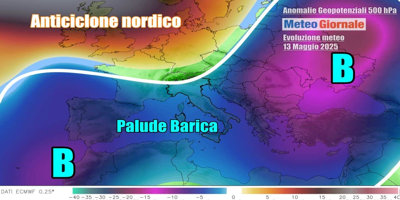 Anticiclone ancora lontano e non arriverà a breve