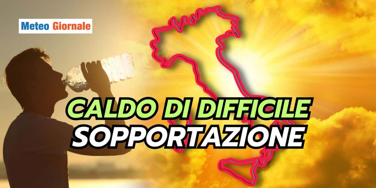 Rischiamo caldo di difficile sopportazione: altro che meteo estivo