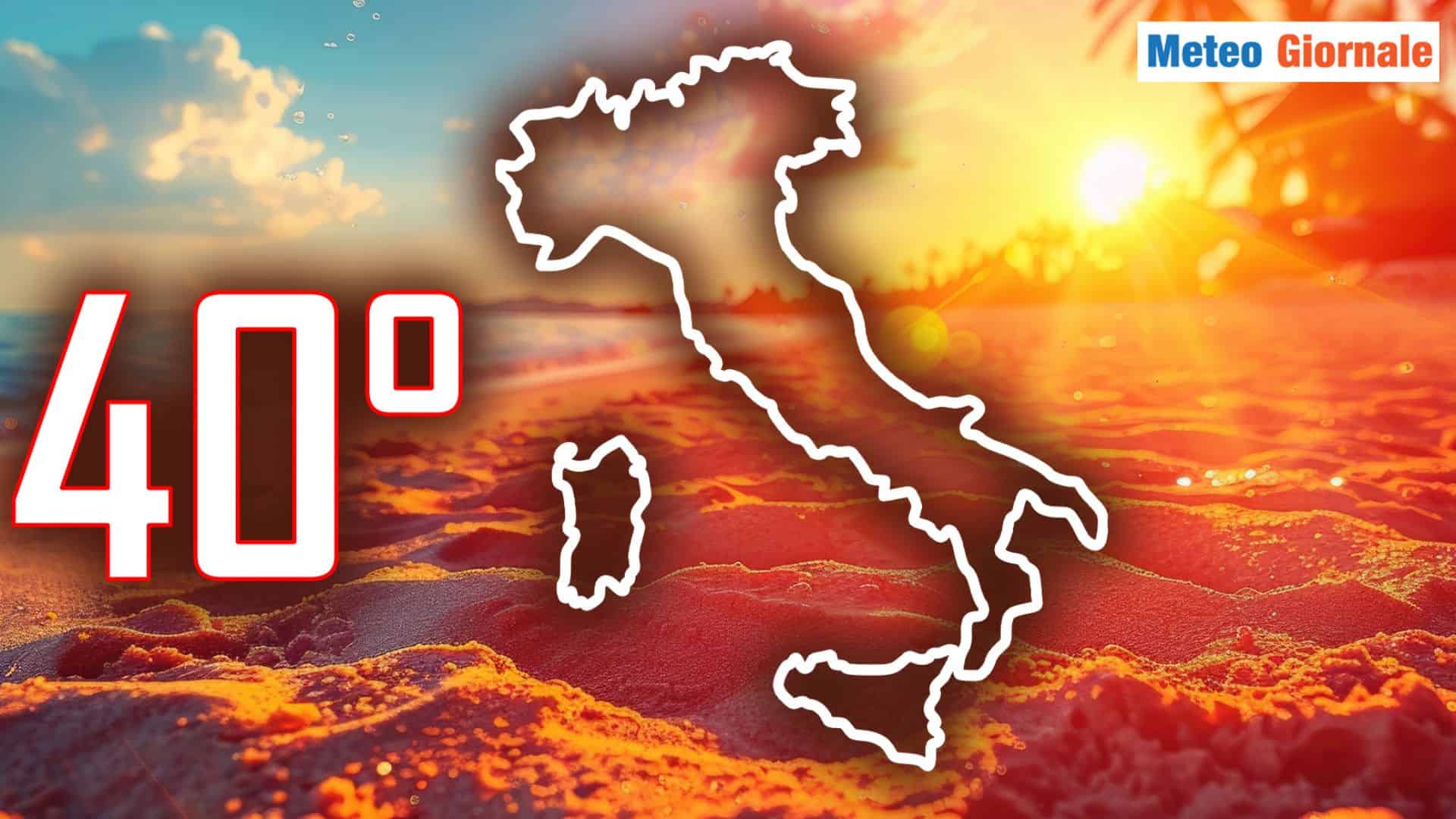 Incubo 40°C entro metà GIUGNO: Meteo estivo scatenato