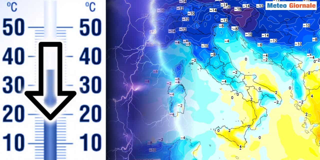 Temperature in forte calo specie al Nord