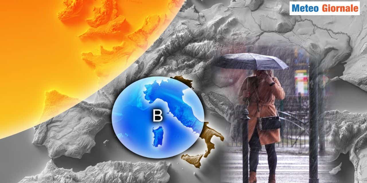 Meteo: Ciclone carico di maltempo all’assalto la prossima settimana