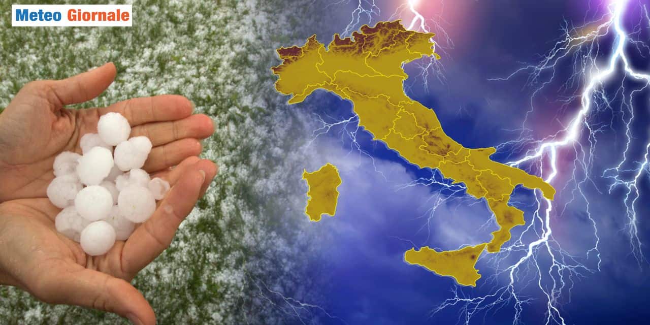 Arriva un fronte carico di temporali