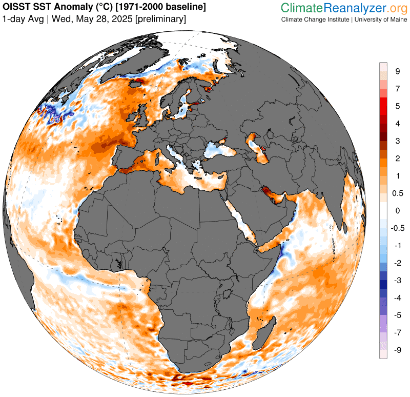 Ondata di calore marina: impatto meteo in Europa e Italia