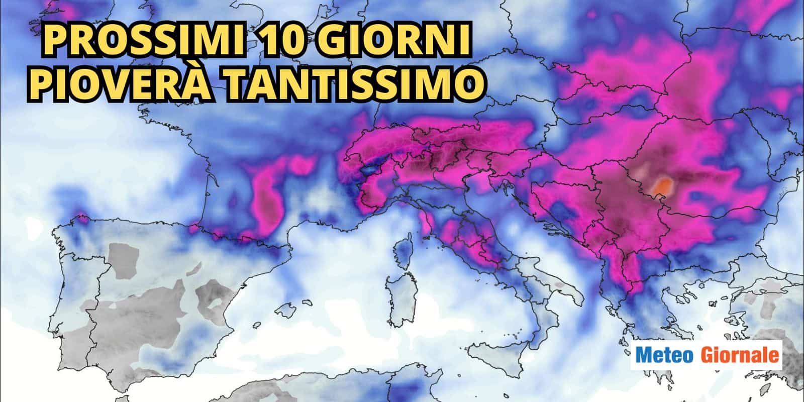 Fine Maggio sotto piogge e temporali: il Meteo peggiore nei prossimi 10 giorni