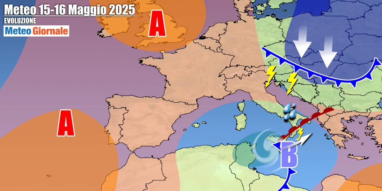 Meteo 7 Giorni: arriva il Ciclone mediterraneo, nubifragi su alcune regioni