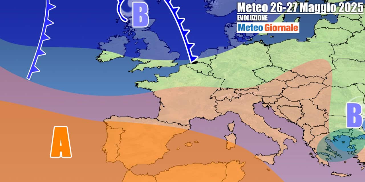 Meteo 7 Giorni: Italia tra Anticiclone e nuovi rapidi impulsi temporaleschi
