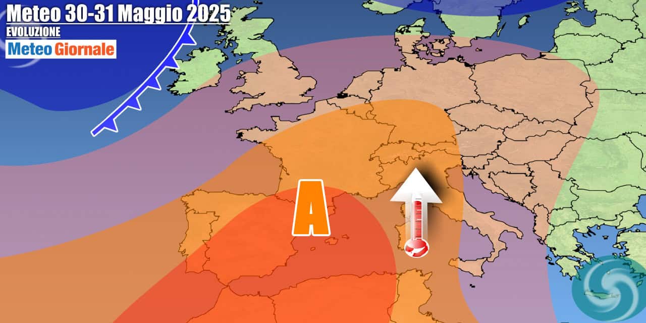 Meteo 7 Giorni: dai temporali all’Anticiclone, caldo in progressivo aumento