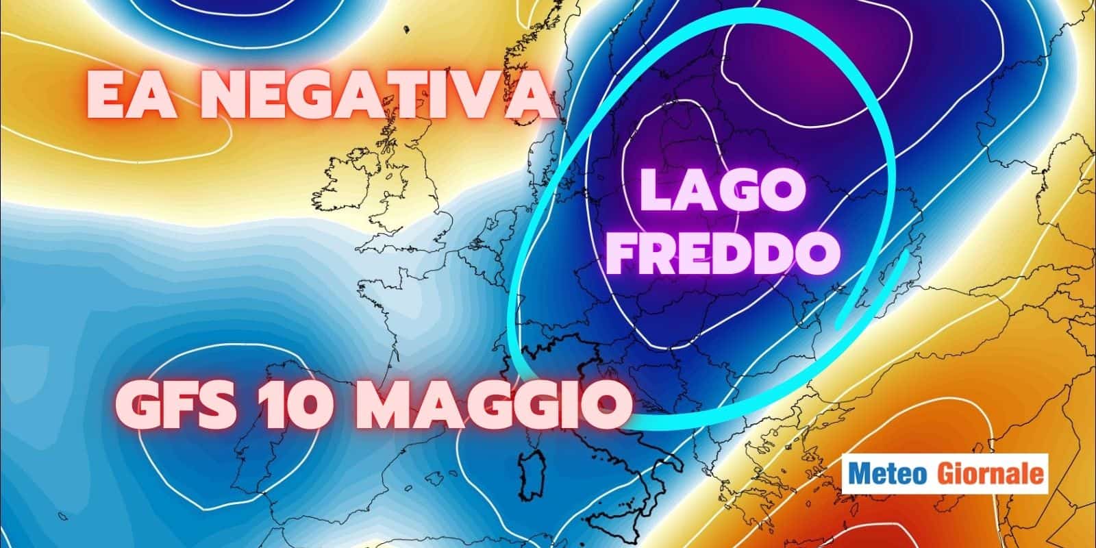 Meteo e Indice East Atlantic negativo: il perché del potente BREAK FREDDO di Maggio