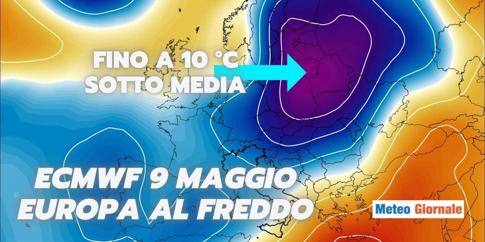 Meteo, Maggio fuori dagli schemi: l’Artico travolge l’Italia con freddo e instabilità