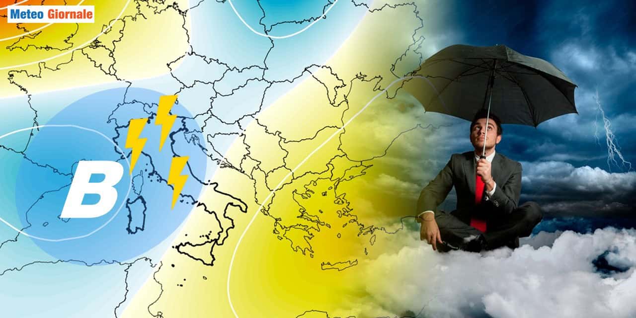 Meteo: settimana prossima cambia tutto, forte maltempo e temperature giù