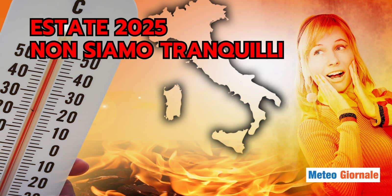 Meteo: l’Estate 2025 e lo spettro del caldo africano, non siamo tranquilli