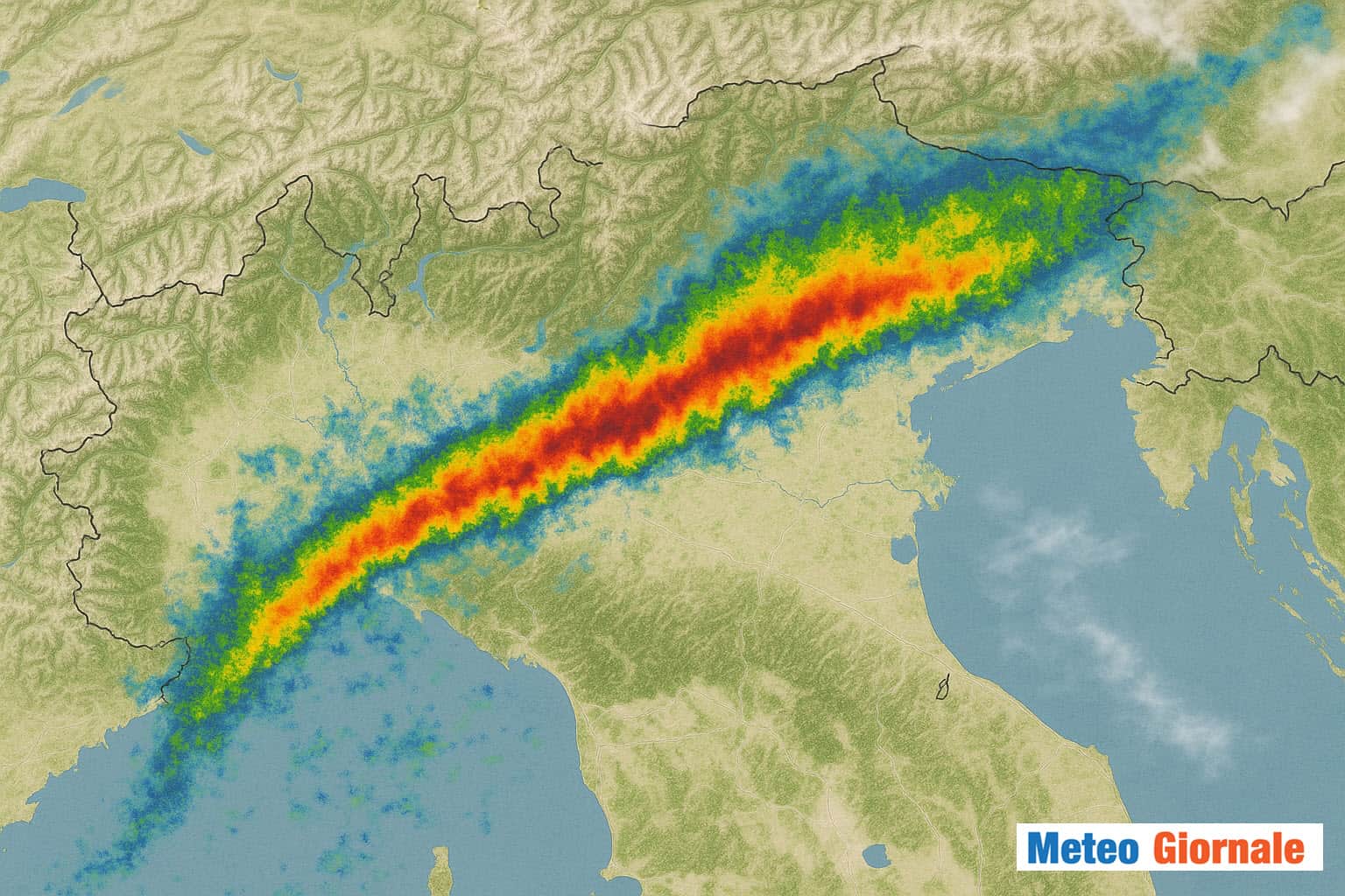 Meteo Valpadana, genesi di supercelle