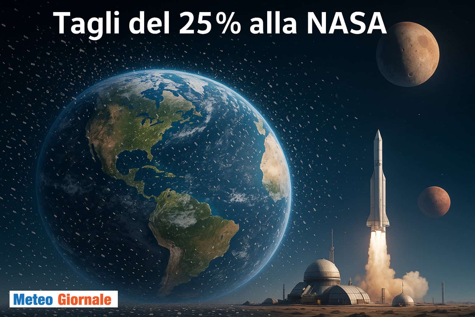 Futuro della NASA e nuovo ruolo dei privati. Finanziamenti federali -25%