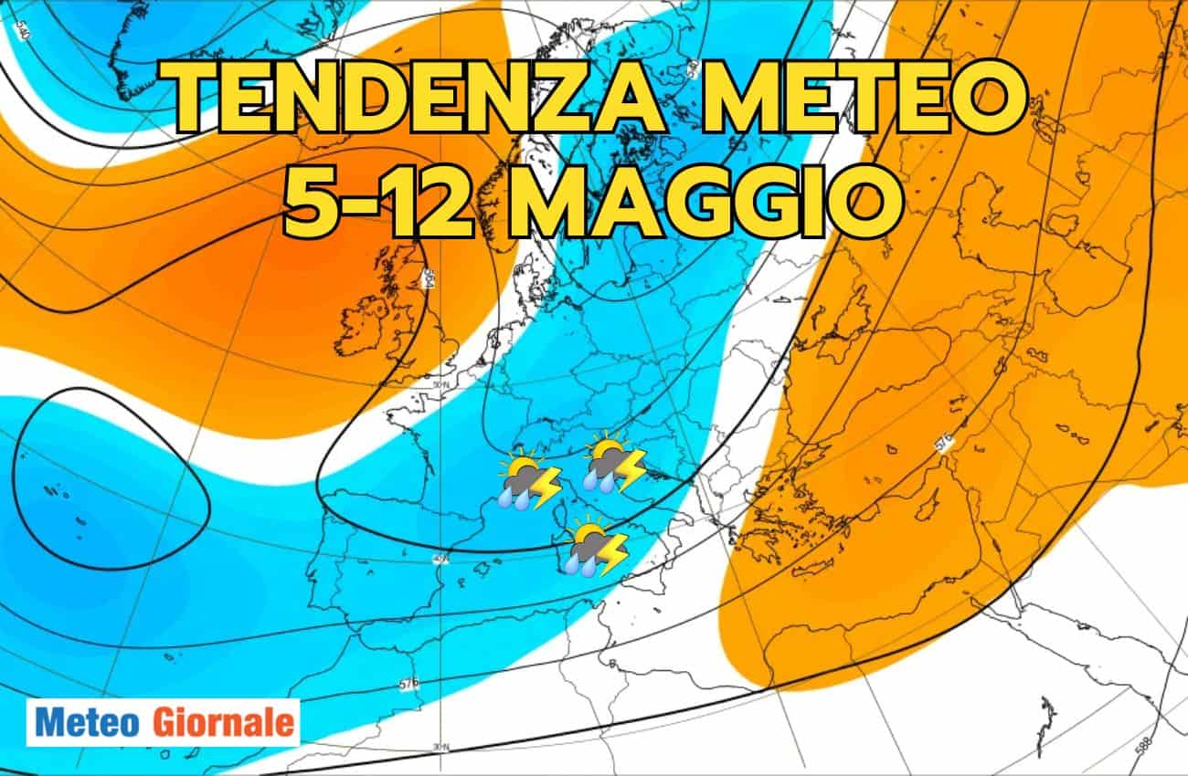 Prossima settimana con PIOGGIA e CALO TERMICO: la TENDENZA METEO!
