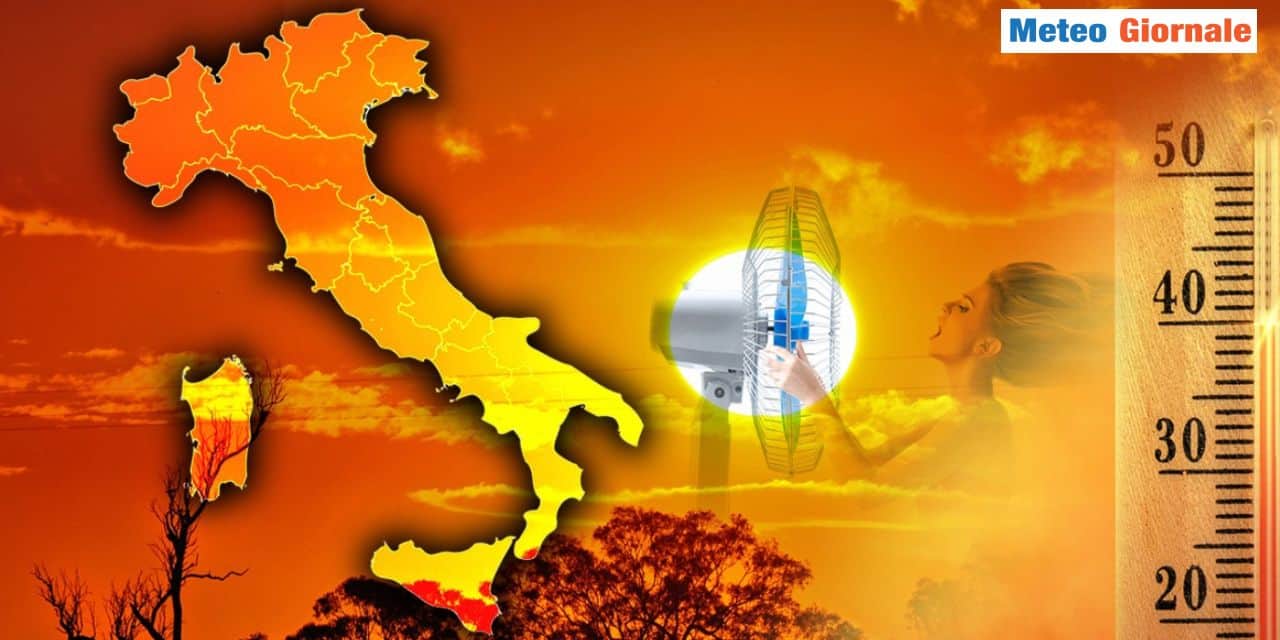 Meteo: verso 40°C nei prossimi giorni su parte d’Italia, ecco dove