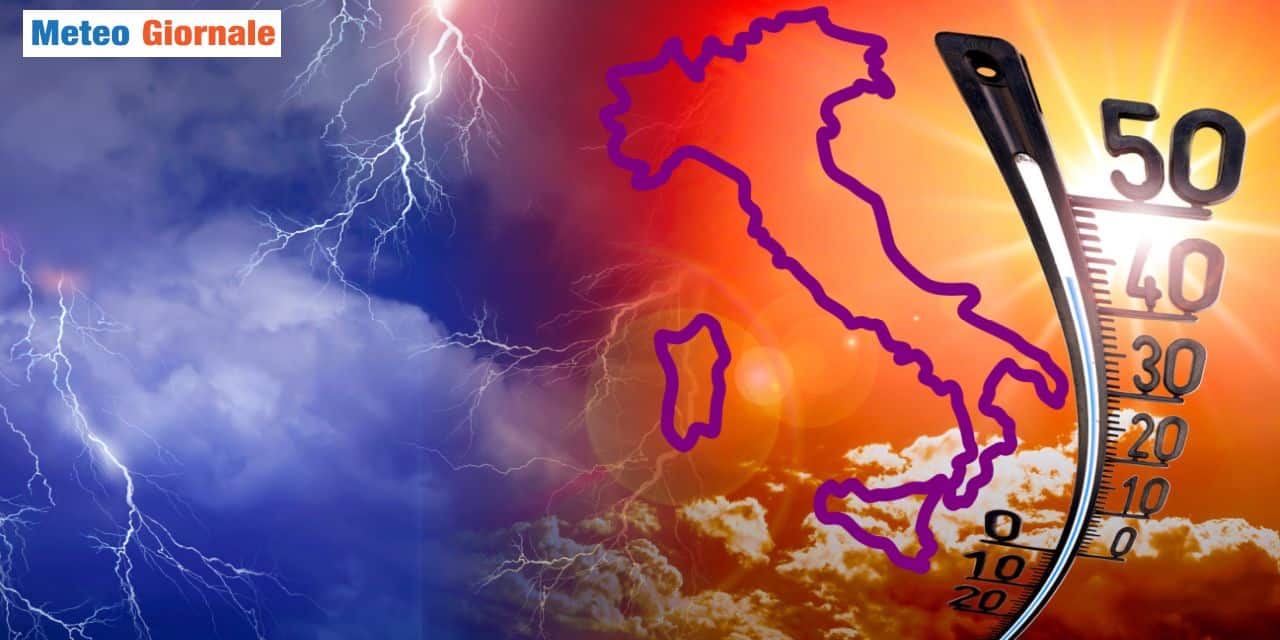 Dal caldo ai temporali il passo sarà breve