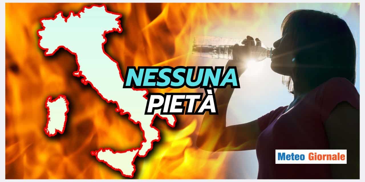 Meteo senza pietà: 40 gradi nelle seguenti Regioni