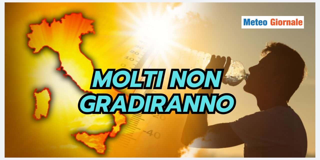Meteo prossimi giorni COMPROMESSO, ma non come credete