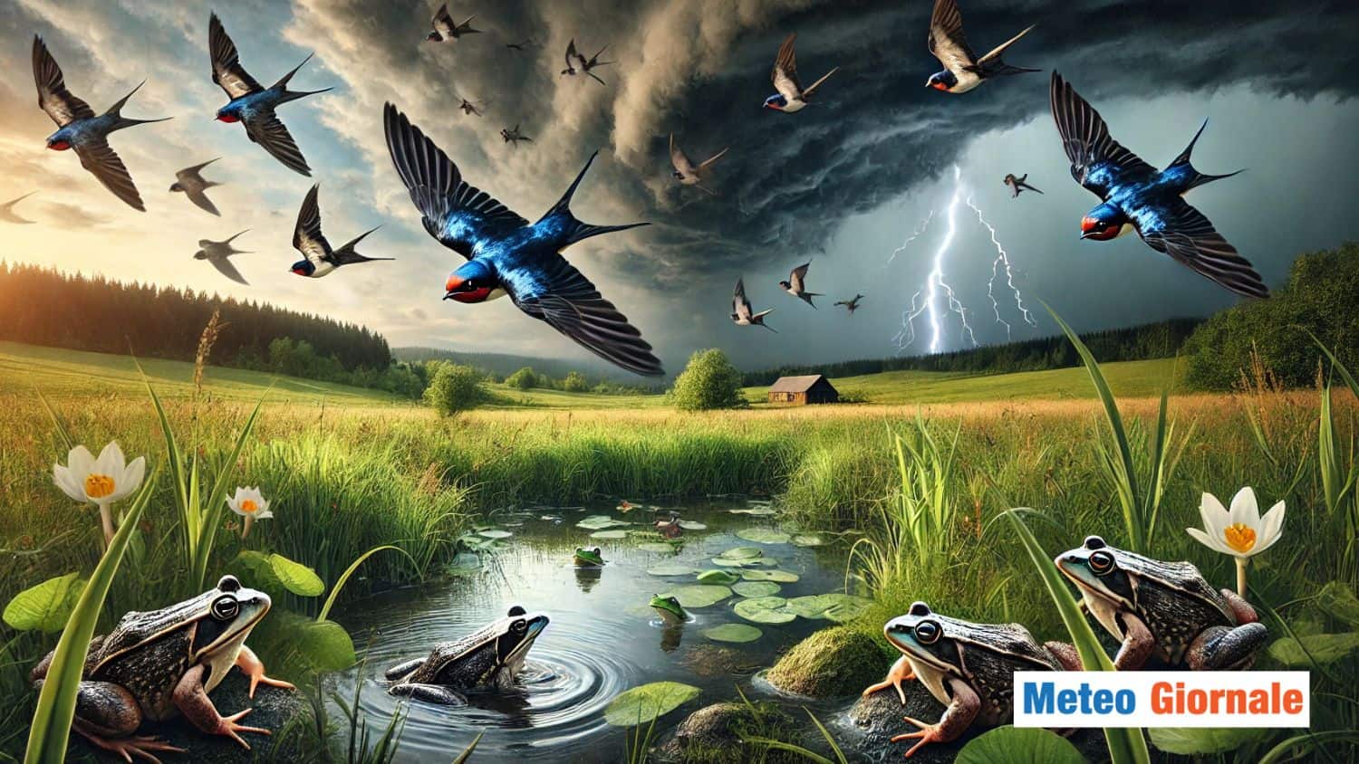 Meteo, rondini e rane in allerta: ecco cosa stanno annunciando