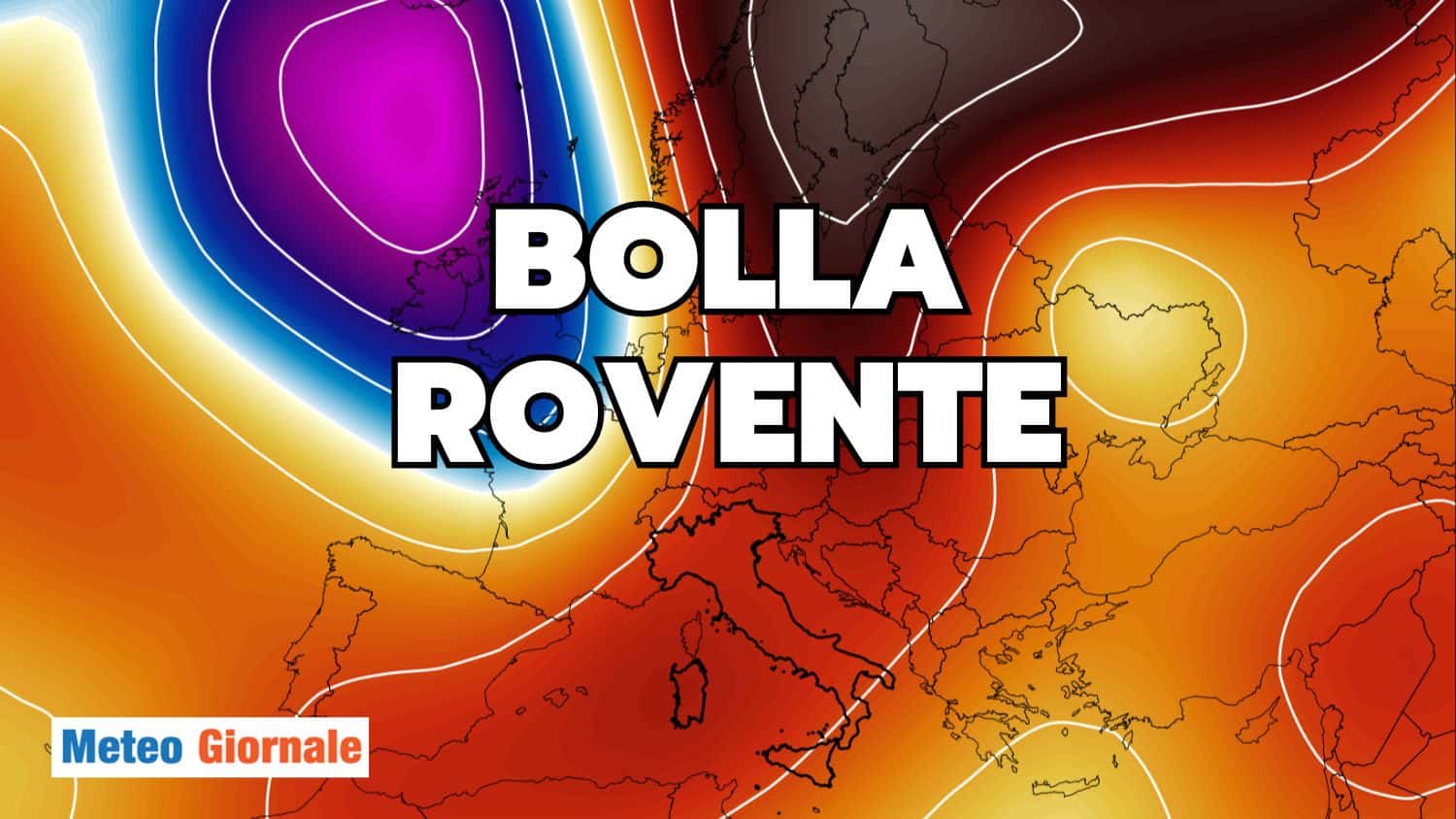 Meteo, BOLLA ROVENTE davvero enorme: 20°C al Circolo Polare, 40°C in Italia